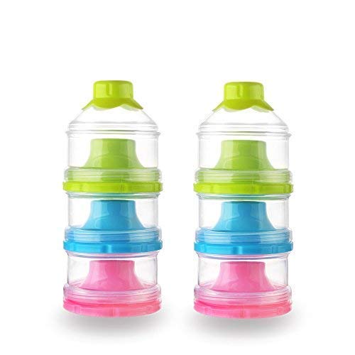 Accmor Baby Formula Dispenser, Non-Spill Stackable Formula Dispenser On The Go, Baby & Kids Snack Containers, Formula Container