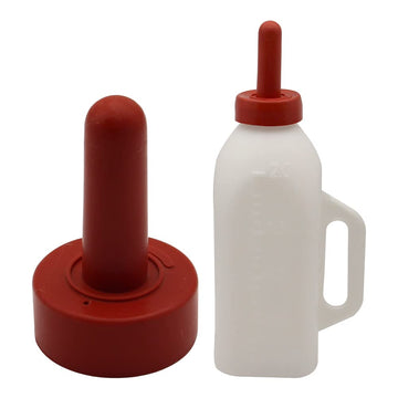 Moduoduo Calf Bottle With A Replacement Nipple 2.11 Quart Milk Feeder Nursing Feeding Bottle