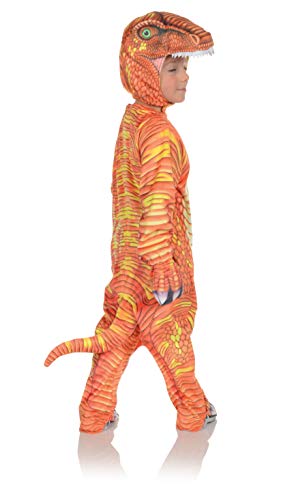 Underwraps Kid'S Children'S T-Rex Dinosaur Printed Jumpsuit Costume Childrens Costume, Yellow, Extra Large