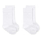 Jefferies Socks Baby Girls Boys Seamless Cotton Dress Knee High Socks 2 Pair Pack (Infant - Usa Shoe 1-4 - Age 3-12 Months, Whit