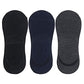 Shopping Shots AntiSlip Unisex Cotton Invisible No Show Cotton Loafer Socks With Anti Slip Silicon Grip (MultiColour Pack Of 3