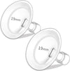 PumpMom-us 19mm Oval Flanges Compatible with Medela Breast Pump Parts, Replace Nipple Shields Flanges Compatible with Medela Pum