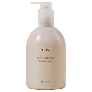 ruuve Baby Body Wash & Shampoo - Tear-Free,Hypoallergenic for Sensitive skin - Head-to-Toe Cleanser for Newborns and kids, 13.5 