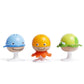 Hape Put-Stay Rattle Set | Three Sea Animal Suction Rattle Toys, Baby Educational Toy Set