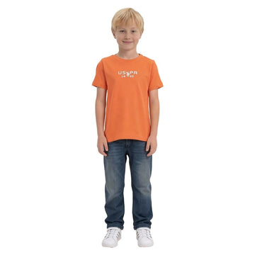 Uspa Kids Boys Solid Regular Fit TShirt (Uktsh2568_Orange_12 Months)