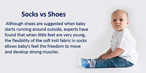 Baby Boy Socks With Sneaker Shoe Look-Non-Slip Gripper Soles-3 Or 6 Pairs-Cotton-Gift Packaged-Baby Shower-Faux Shoelaces