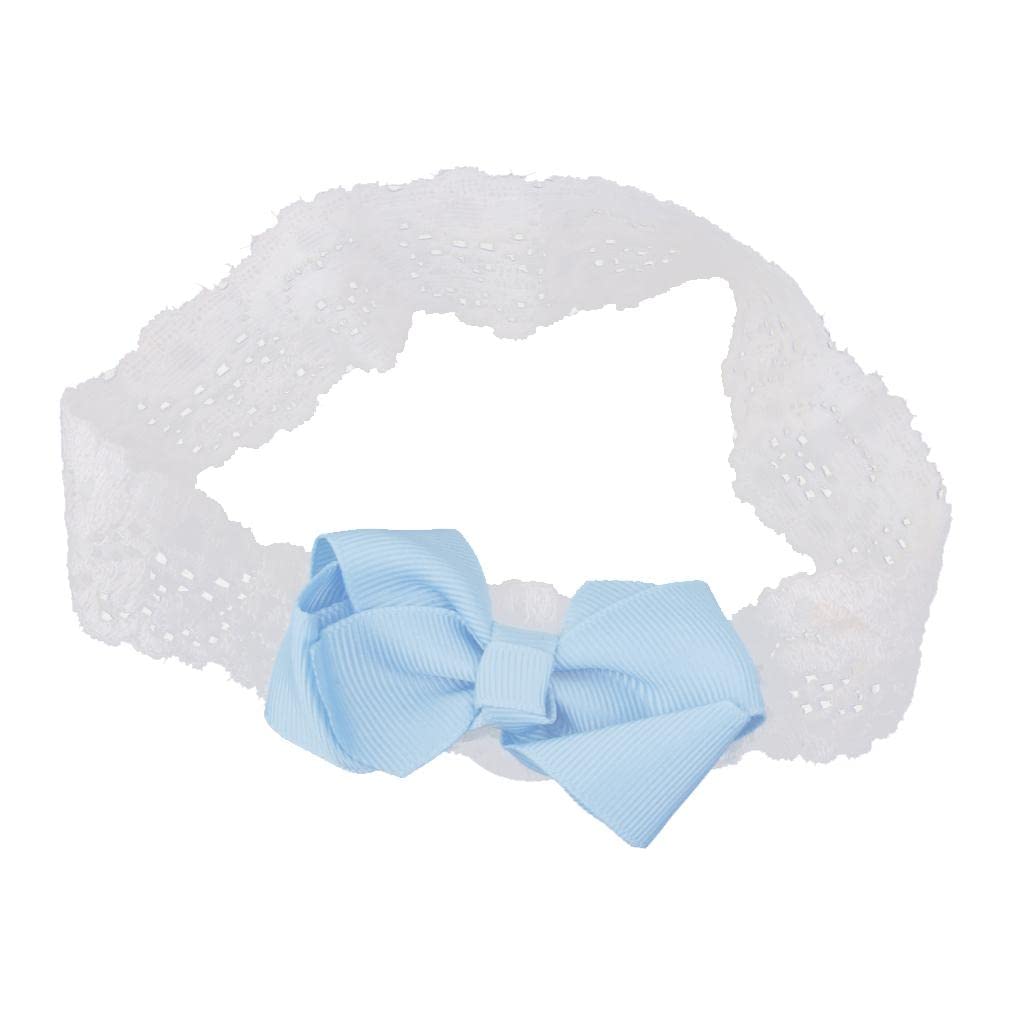 Myaddiction 5Xblue Bowknot Baby Girls Headband Photography Props Hair Band