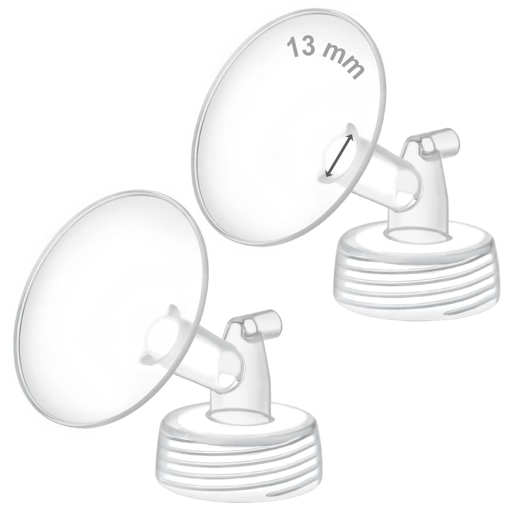Maymom Wide Neck Pump Part For Spectra S1/S2 Pumps; Incl Wide Mouth Flange; Not Original Spectra Flange; Replaces Spectra Shield