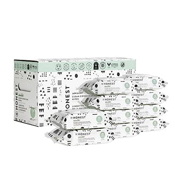 The Honest Company Clean Conscious Wipes  99% Water, Compostable, Plant-Based, Baby Wipes  Hypoallergenic, Ewg Verified  Pattern
