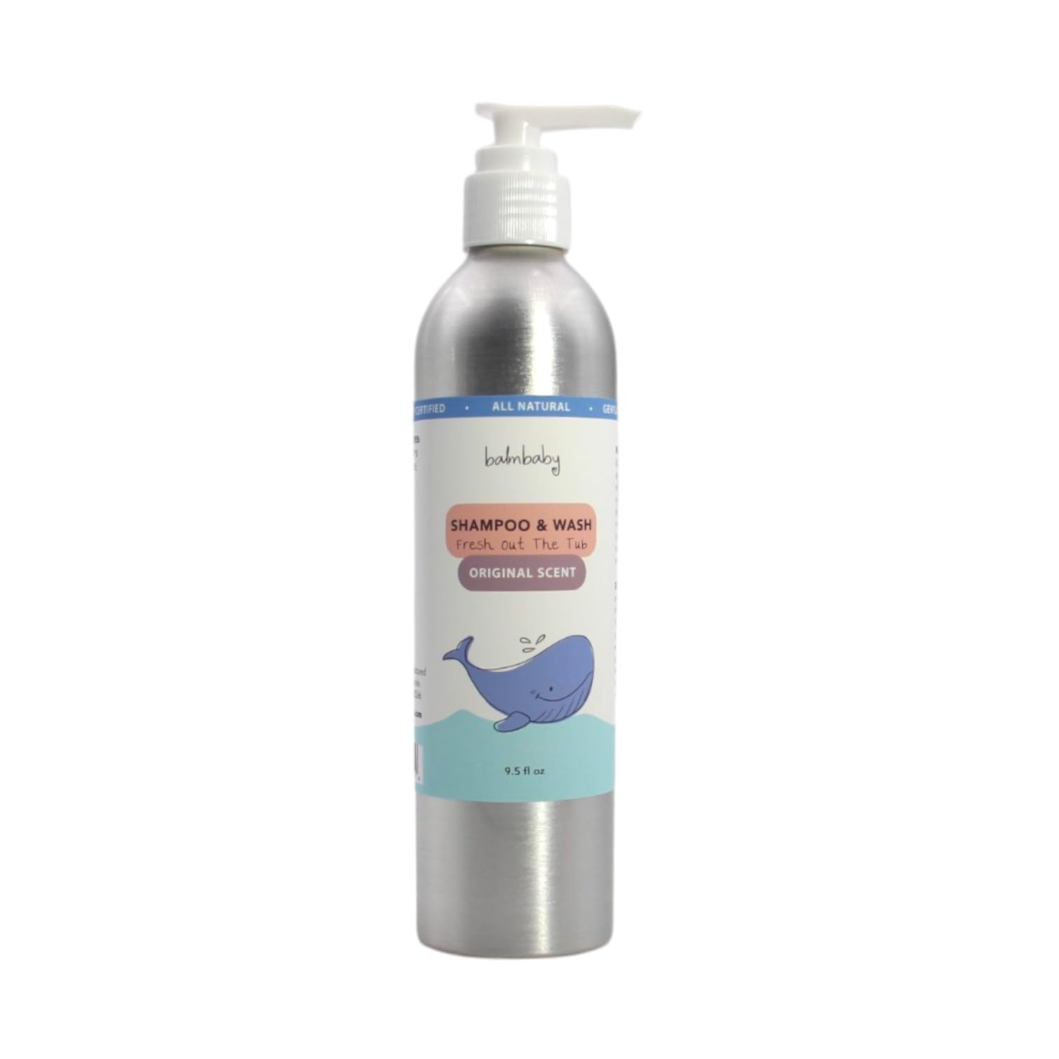 BALM! Baby FRESH OUT OF THE TUB Natural Baby Wash and Shampoo - Natural Body Wash for Kids - Herbal Infusion with Organic Ingred