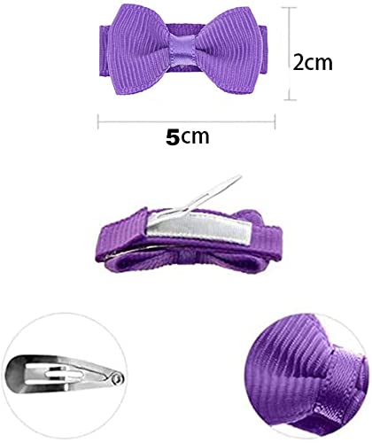 Baby Girls Snap Hair Clips Tiny Bow Non-Slip Hair Clips Mini Bow For Toddlers Newborn Toddler Infants (20Pcs)