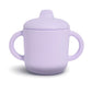 Catii 6 Months+ Sippy Cups with Handles,Small Silicone Sippy Cups Leak Proof 5oz,No Spill Sippy cups for Toddlers (Soft Lilac)