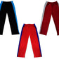 Girls Solid Cotton Side Patta Regular Pyjamas Lower (Pack of 3) Maroon::Red::Black