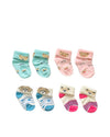 Soowoo Cute And Colourful New Born Baby Socks (MultiColored) (Size 0 Months  3 Months) (Pack Of 4)