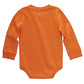 Carhartt Long-Sleeve Pocket Bodysuit, Exotic Orange, 18 Months