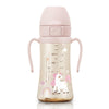 Grosmimi Flip Top Spill Proof Sippy Cup, Ppsu, Bpa Free, 10 Oz, Stage 2 Straw For Toddlers (Unicorn)