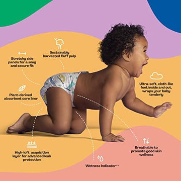 Hello Bello Premium Baby Diapers Size 6 I 17 Count Of Disposable, Extra-Absorbent, Hypoallergenic Baby Diapers With Snug And Com
