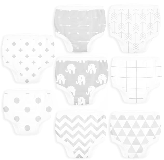 Baebae Goods Potty Training Underwear For Boys And Girls 8 Piece, Absorbent Cotton Baby Toddler Training Pants For 4T, Unisex Un