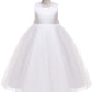 Jup'Elle Toddler Girl Tutu Dresses Wedding Birthday Party Flower Girls Baby Princess Dress Floor Length Size 6T