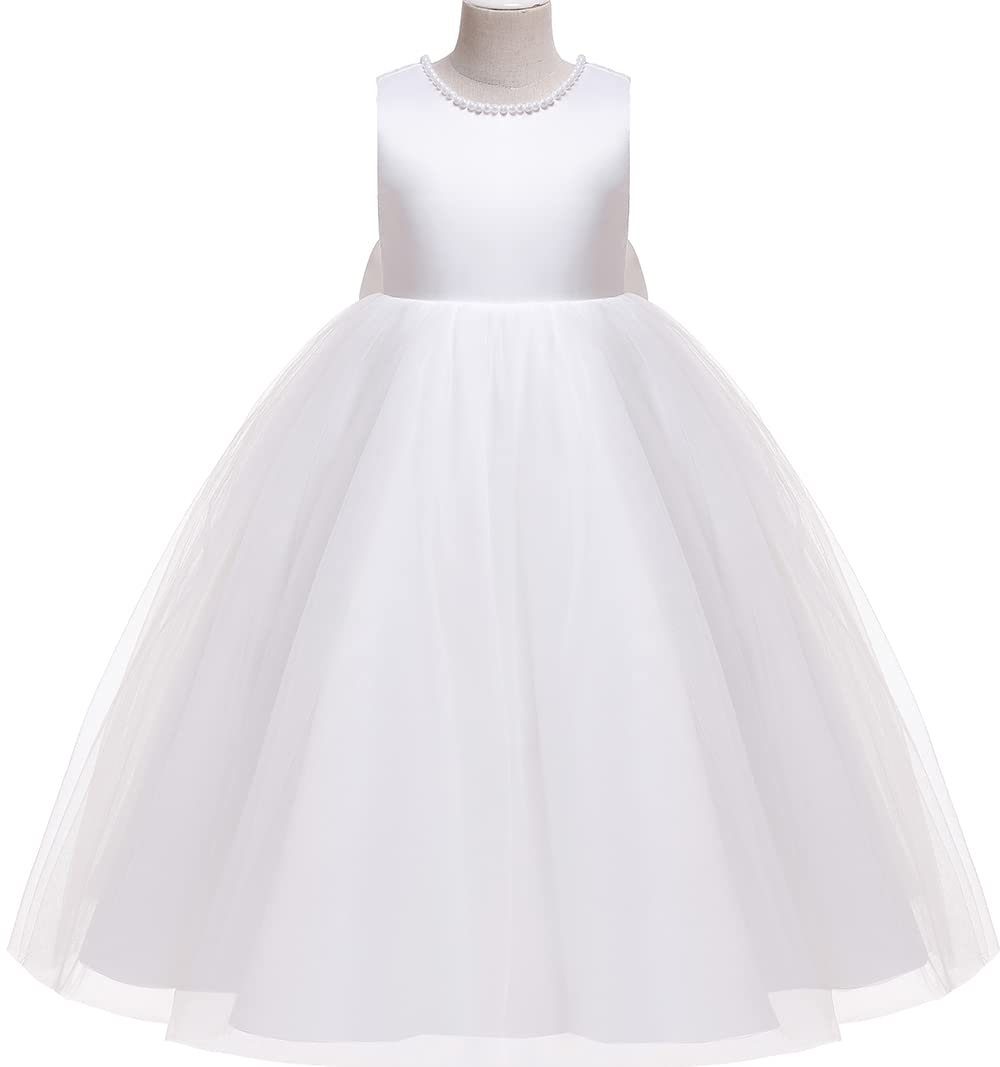 Jup'Elle Toddler Girl Tutu Dresses Wedding Birthday Party Flower Girls Baby Princess Dress Floor Length Size 6T