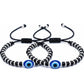 T TRENDY MART Nazariya Evil Eye Protection Bracelet for Baby, Black Beaded Design, Pack of 4