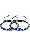 T TRENDY MART Nazariya Evil Eye Protection Bracelet for Baby, Black Beaded Design, Pack of 4