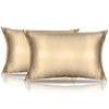 Toddler Pillowcases 2 Pack Satin Toddler Pillowcase 14X20 Breathable Silky Soft Travel Pillow Case Cover Khaki Silk Toddler Pill