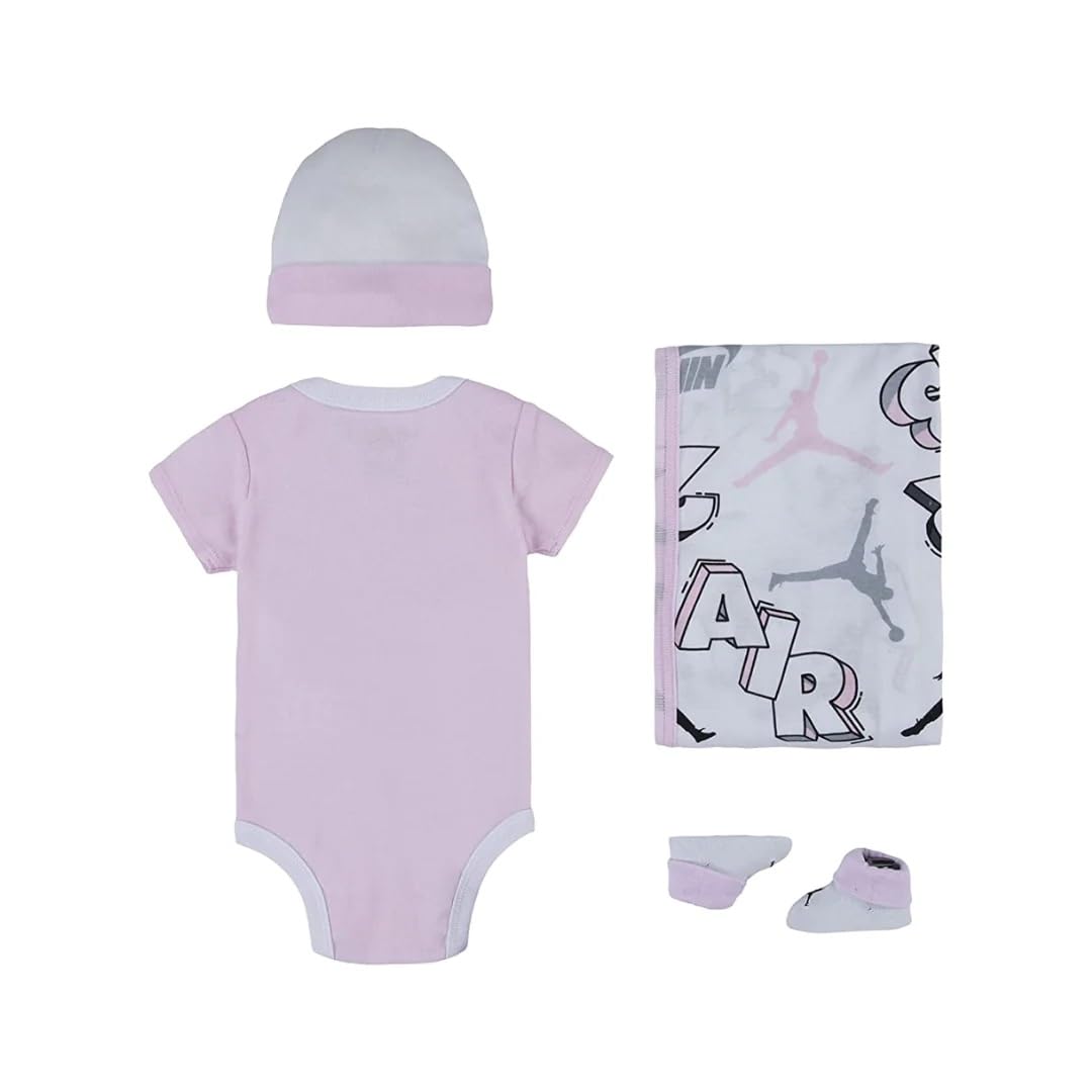 Jordan Baby Boy'S Hat Blanket Bodysuit Bootie (Infant/Toddler/Little Kids) Pink Foam 0-6 Months (Infant)