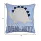 Levtex Baby - Kipton Decorative Pillow - Dinosaur - Blue, Grey And Navy - Nursery Accessories - Size: 16 X 16 In.