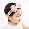 Kercisbeauty Baby Girls Stars Sequins Bows Tie Headband Lace Headwear For Toddler Babies Elastic Adjustable Head Piece Wreath Ha