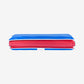 Kindermat, 1' Thick, 4-Section Rest Mat, 45' X 19' X 1', Red/Blue With Grey Binding, Great For School, Daycare, Travel, And