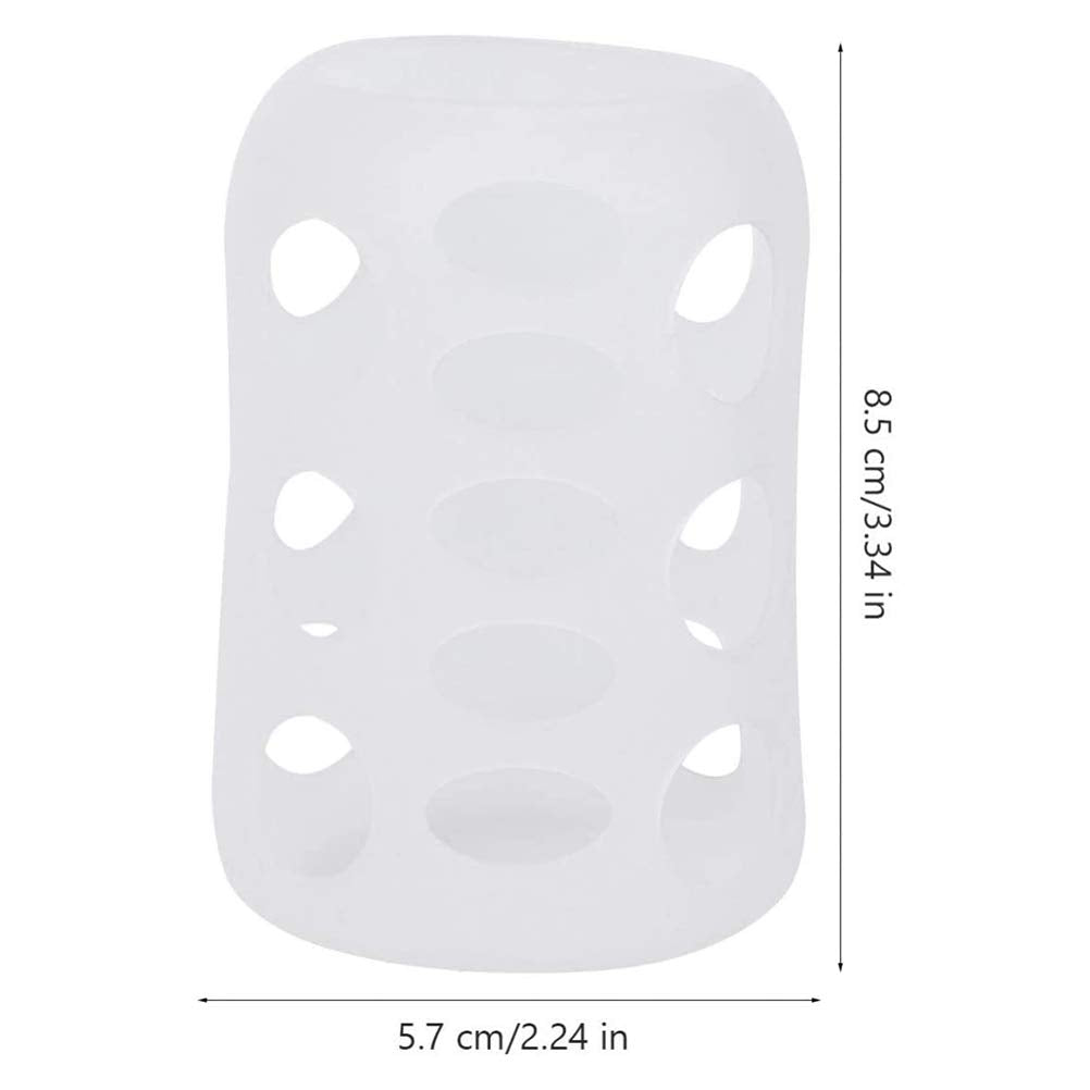 Garosa 3Pcs Silicone Sleeve Glass Milk Bottle Sleeve Silicone Wide Caliber Silicone Thermal Insulation Milk Bottle Cover Baby Su