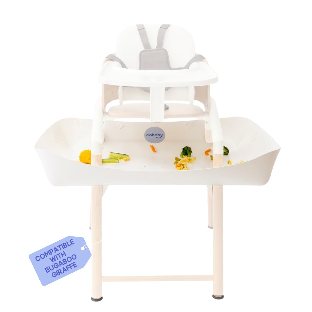 CATCHY - Food Catcher - Compatible with Bugaboo Giraffe + 11 Other High Chairs - Highchair Sold Separately - Baby Food & Mess Ca