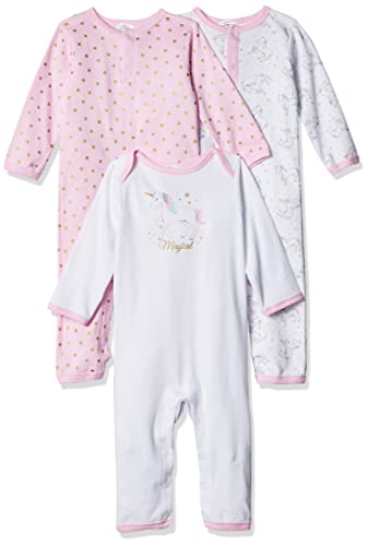 Hudson Baby Unisex Baby Cotton Coveralls Magical Unicorn, 6-9 Months