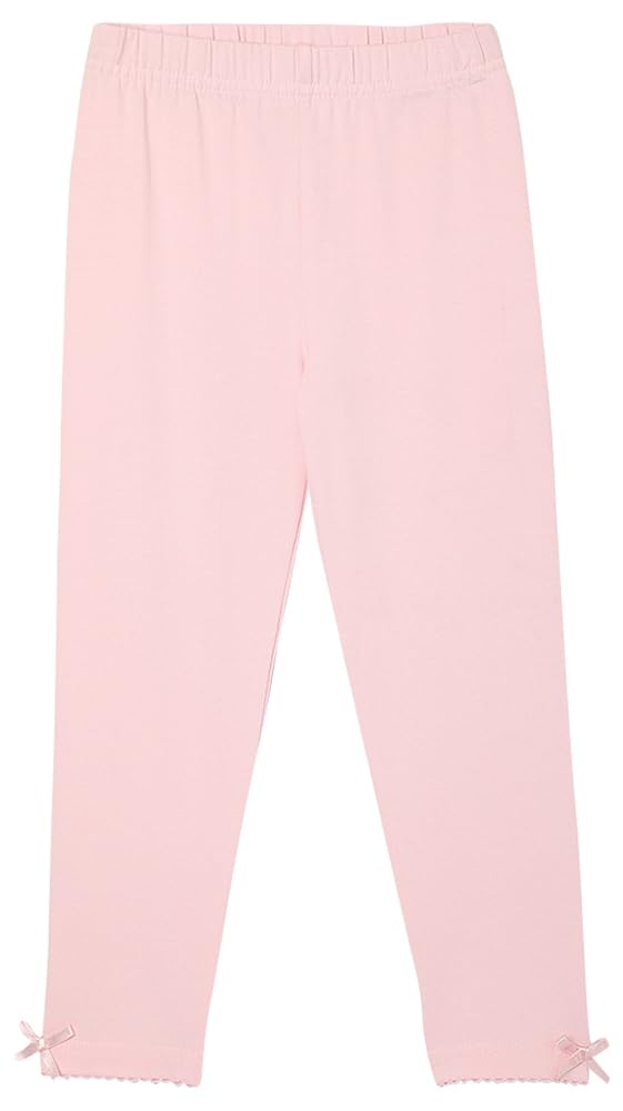 Max Girls Solid FullLength Mid Rise Leggings (S24Clg24Baby Pink)_78Y | Fit Type: Skinny Fit, 68 Years