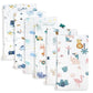 Baby Burp Cloths Muslin Washcloths  Muslin Burp Cloths Hanky Large 25x50cm Extra Soft Absorbent Baby Burp Rags for Newborn 100%