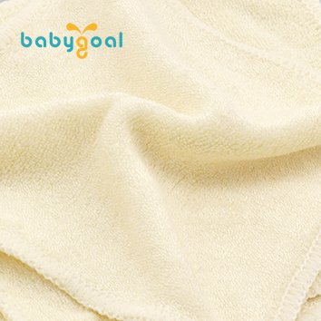 Babygoal 12-Pack Rayon From Bamboo Baby Cloth Wipes- Reusable & Washable Small Saliva Towels For Newborns- Ultra-Soft Face Wipes