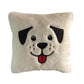 KIZDY Soft Dog White Throw Pillow with Filling for Home Decorative Cushion Couch Pillow Gift for Birthday, Valentines Day, Wedd