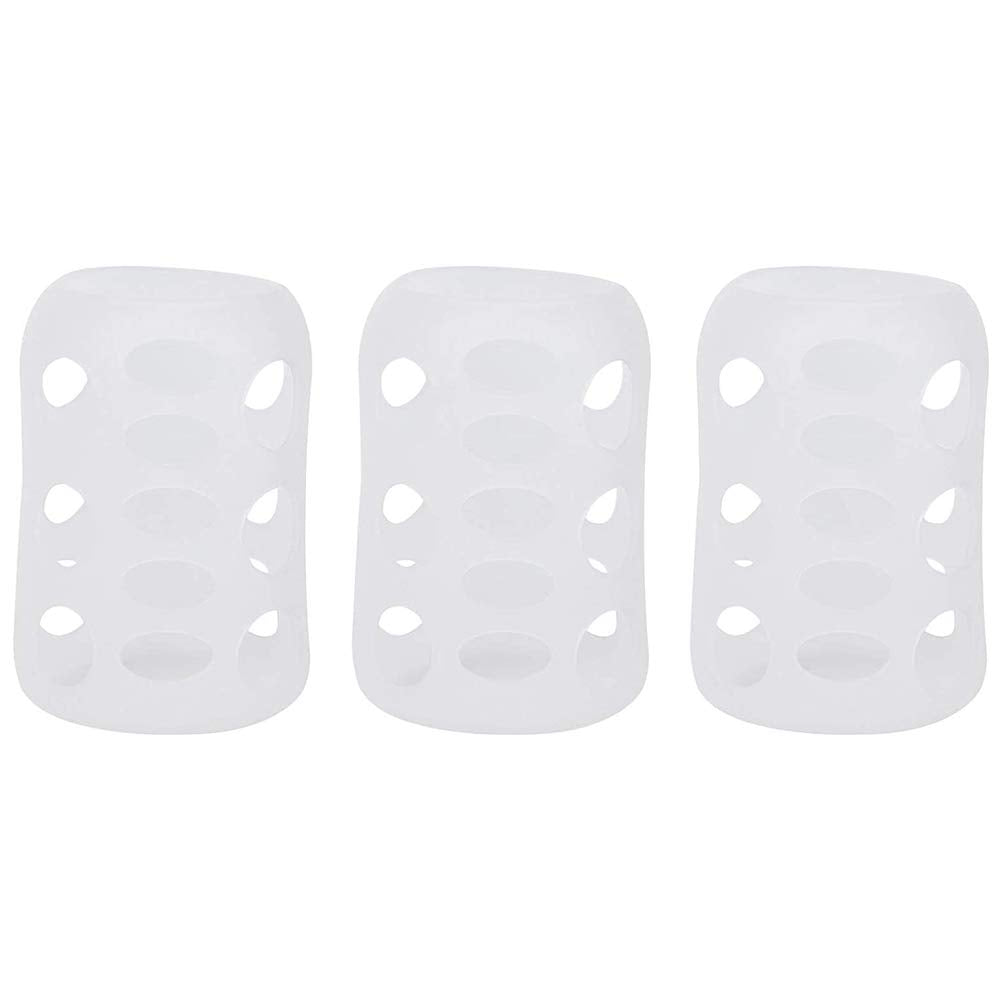 Garosa 3Pcs Silicone Sleeve Glass Milk Bottle Sleeve Silicone Wide Caliber Silicone Thermal Insulation Milk Bottle Cover Baby Su