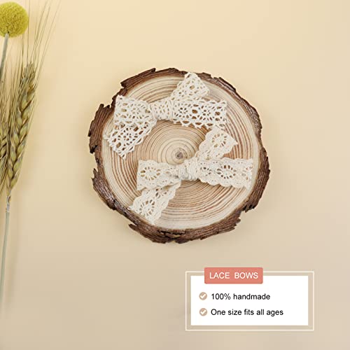 Mery Yuer Baby Girls Lace Headbands Hair Bows Nylon Hairbands Hair Accessories For Girls Newborn Infant Toddlers And Kids