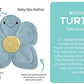 Nuby Turtle Baby Bath Cushion for Bathtub or Sink, Soft and Easy to Dry Fabric, 0-6 Months, Turquoise