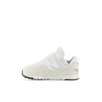 New Balance Baby 574 New-B V1 Hook And Loop Sneaker, Nimbus Cloud/White, 2 X-Wide Us Unisex Infant