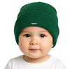 Mikoniko Kids Winter Woolen Beanie Cap  Warm & Soft Knit Hat For Boys & Girls | Ideal For School & Cold Weather (Green, Age 25
