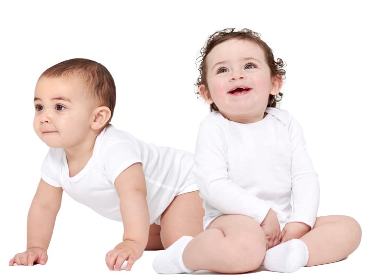 Gerber Baby 6-Pair Sock, White, 3-6 Months