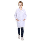 Roctocesy Kid'S Unisex Lab Coat For Career Day School Projects Halloween Costumes With Glasses & Id Card (L(10-14Y))