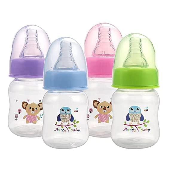 4-Pack Anti-Colic Baby Bottles For Newborns, 2Oz (60Ml) | Bpa-Free, Breastfeeding Transition, Vented For Gas & Colic Relief | Id