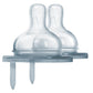 Pura Kiki Bottle Replacement Nipple 2-Pack - 100% Medical-Grade Silicone, Anti-Colic, NonPlastic - Suitable for Infants & Babies