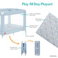 Fisher-Price Play All Day Baby Playard In Moon Mist, No Tool Assembly, Easy One-Hand Fold Playard, Breathable Mesh Sides, Carry
