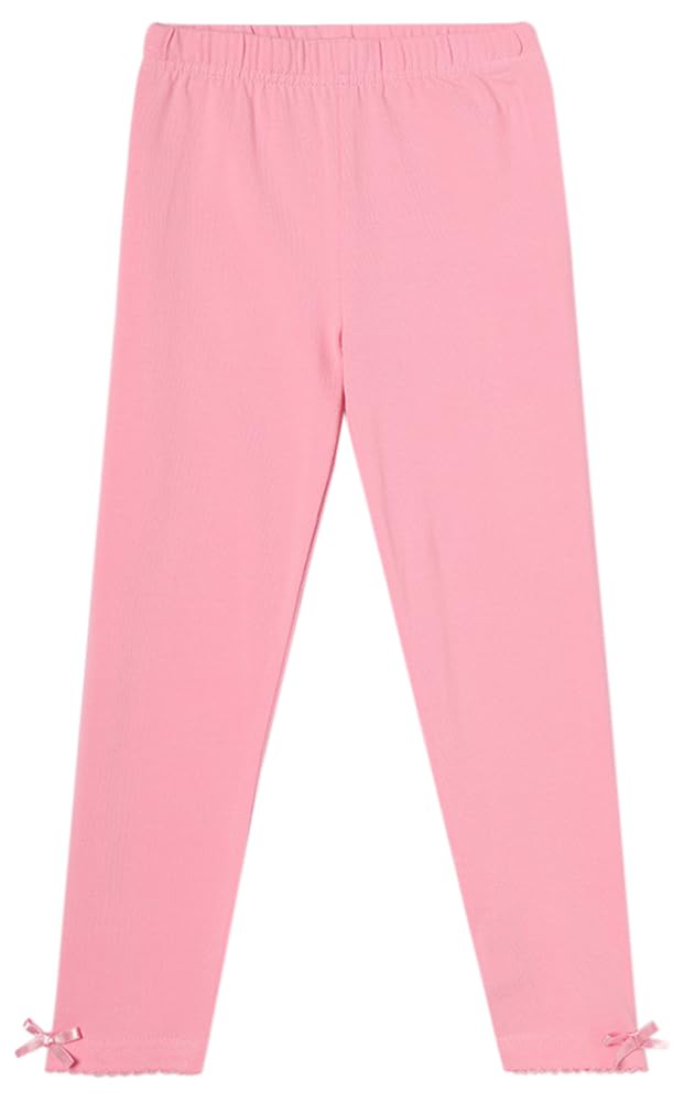 Max Girls Solid FullLength Leggings (P23CLG13ROSE Pink)_56Y