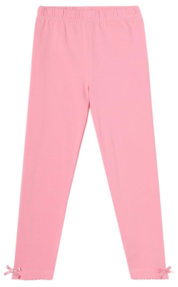 Max Girls Solid FullLength Leggings (P23CLG13ROSE Pink)_56Y